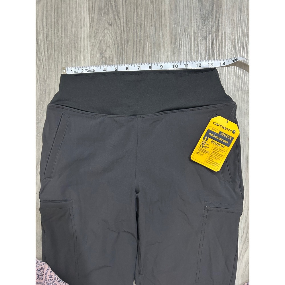 Carhartt‎ Women Force Fleece Lined Jogger Black gorpcore utiity chic water warm - Picture 4 of 9